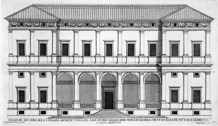 Palazzo Chigi sur le Lungara, Rome, de 